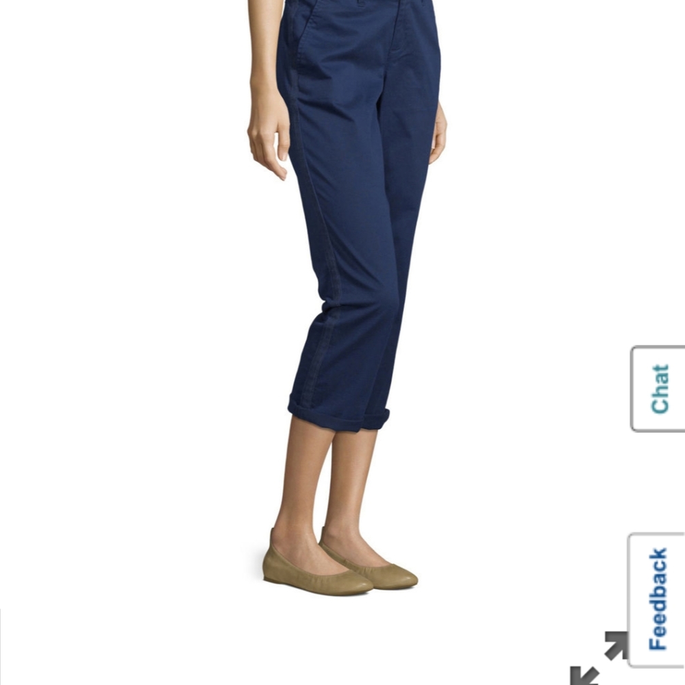 a.n.a Chino Crop pants (navy blue)